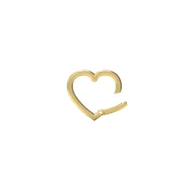 14k Heart Charm Connector