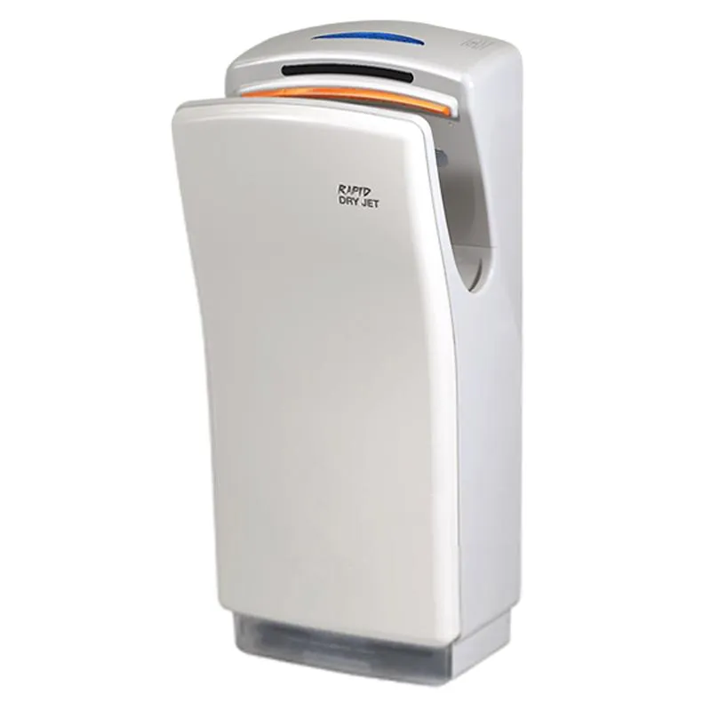 210m³/hr Rapid Jet Blade Hand Dryer DC MTR in White/Silver