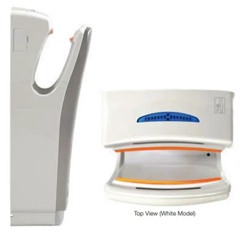 210m³/hr Rapid Jet Blade Hand Dryer DC MTR in White/Silver