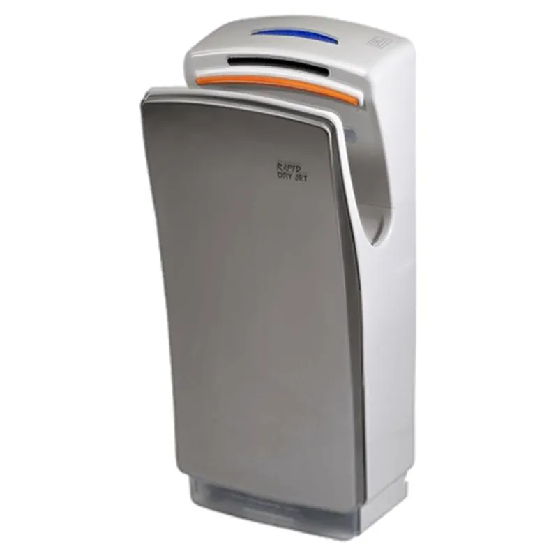 210m³/hr Rapid Jet Blade Hand Dryer DC MTR in White/Silver