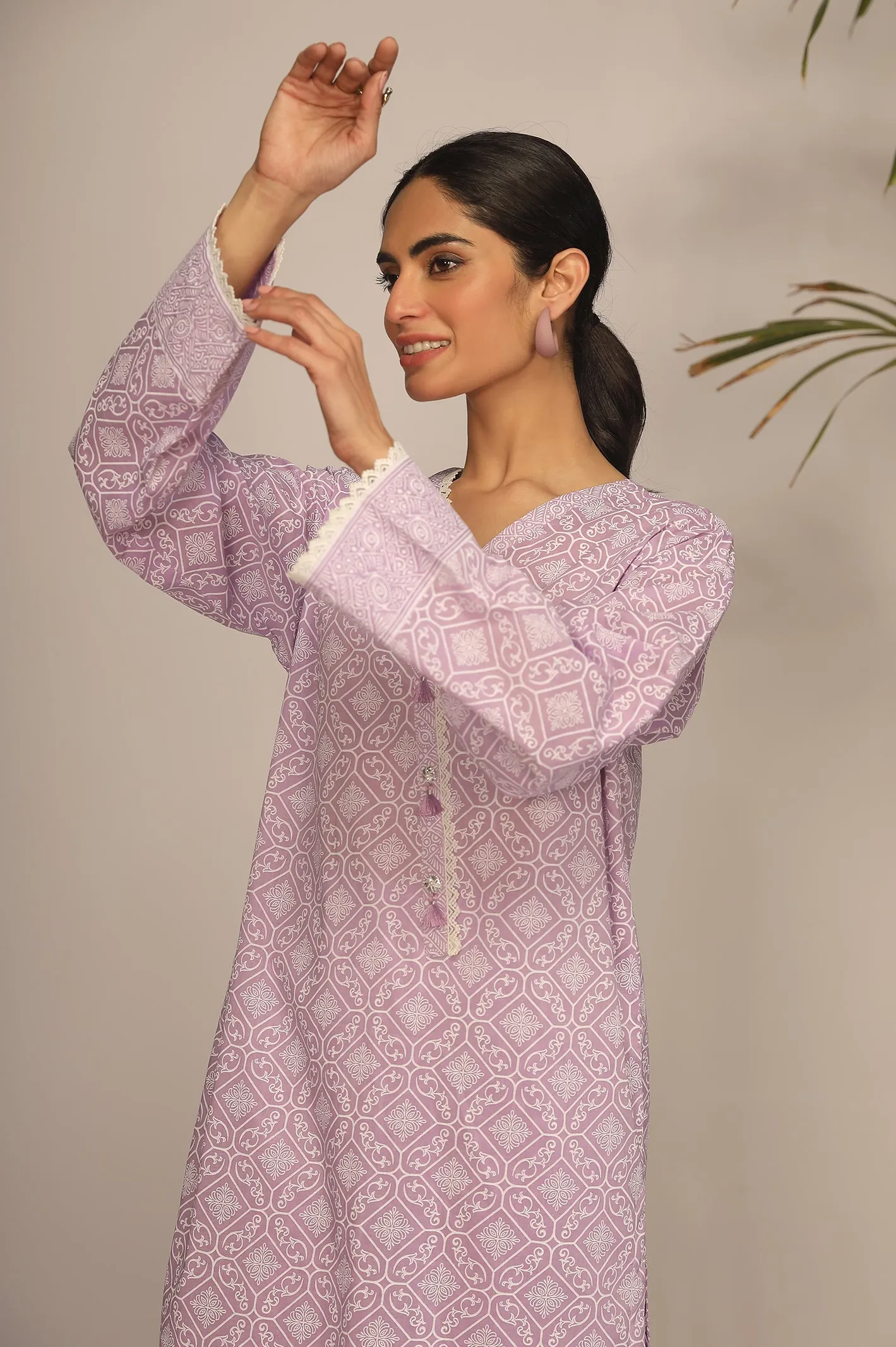 2PC Unstitched Printed
