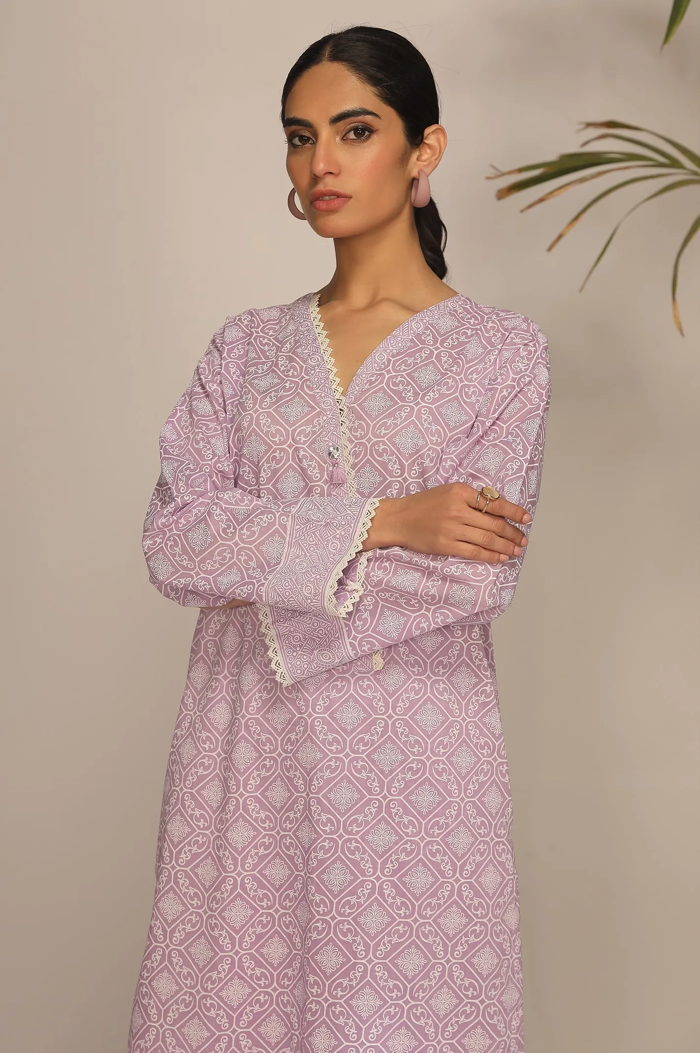 2PC Unstitched Printed