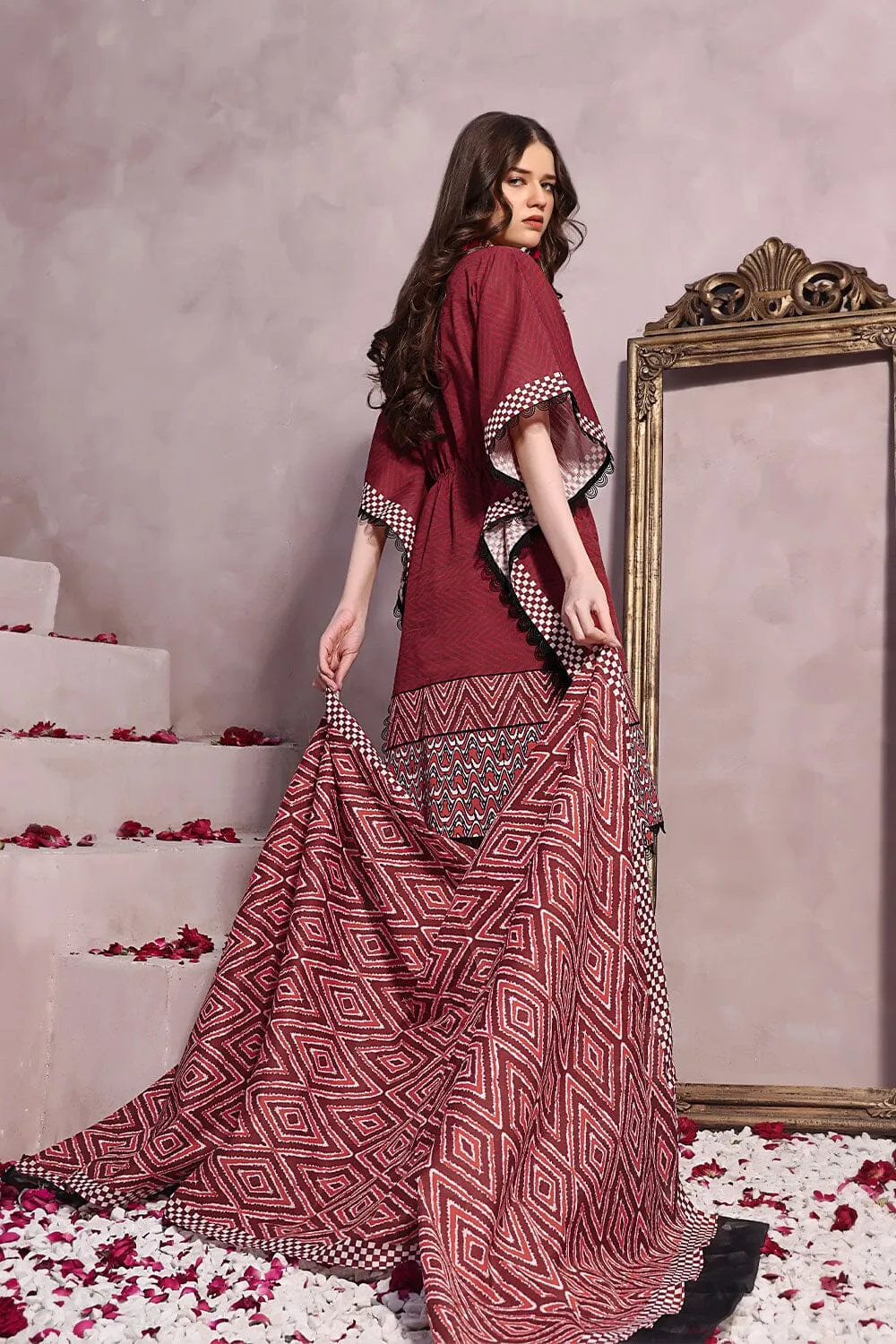 3PC Unstitched Khaddar Suit KKH-2251