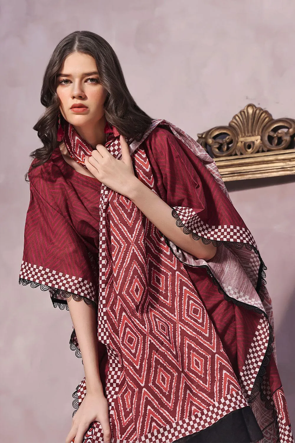 3PC Unstitched Khaddar Suit KKH-2251