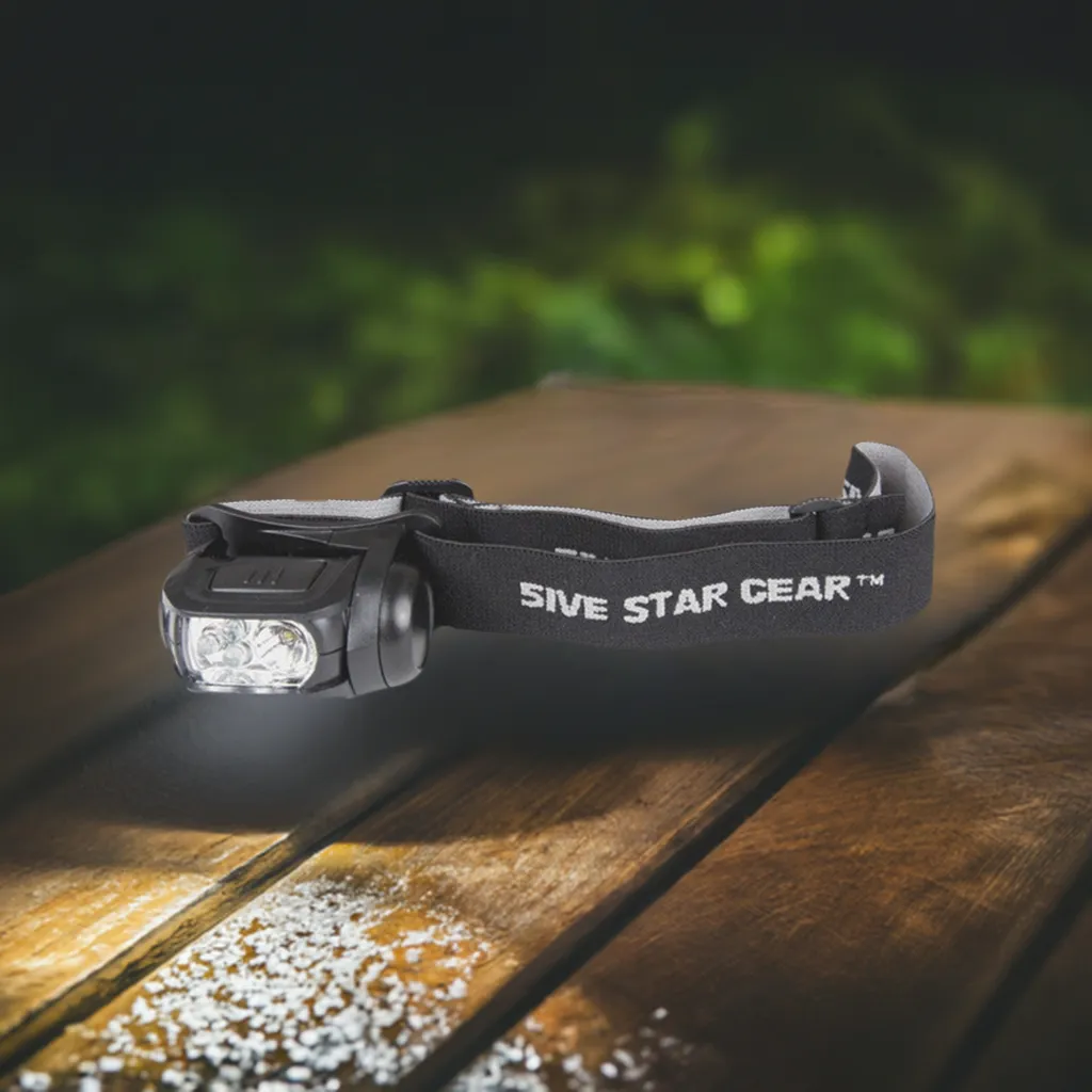 5ive Star Gear Multi Function Headlamp With Strobe