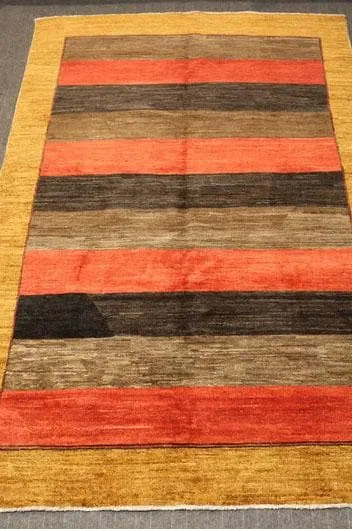 8.7 x 5.4 Ft, Beautiful modern design Afghan Rug Turkmen Hand made  wool rug