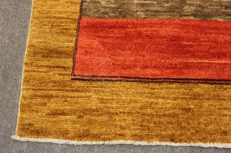 8.7 x 5.4 Ft, Beautiful modern design Afghan Rug Turkmen Hand made  wool rug