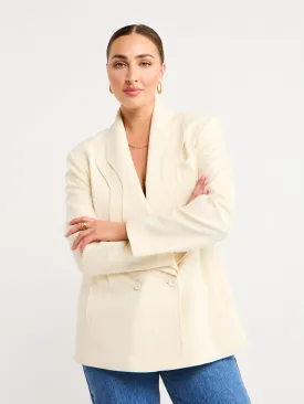 Acler Oatley Blazer in Vanilla