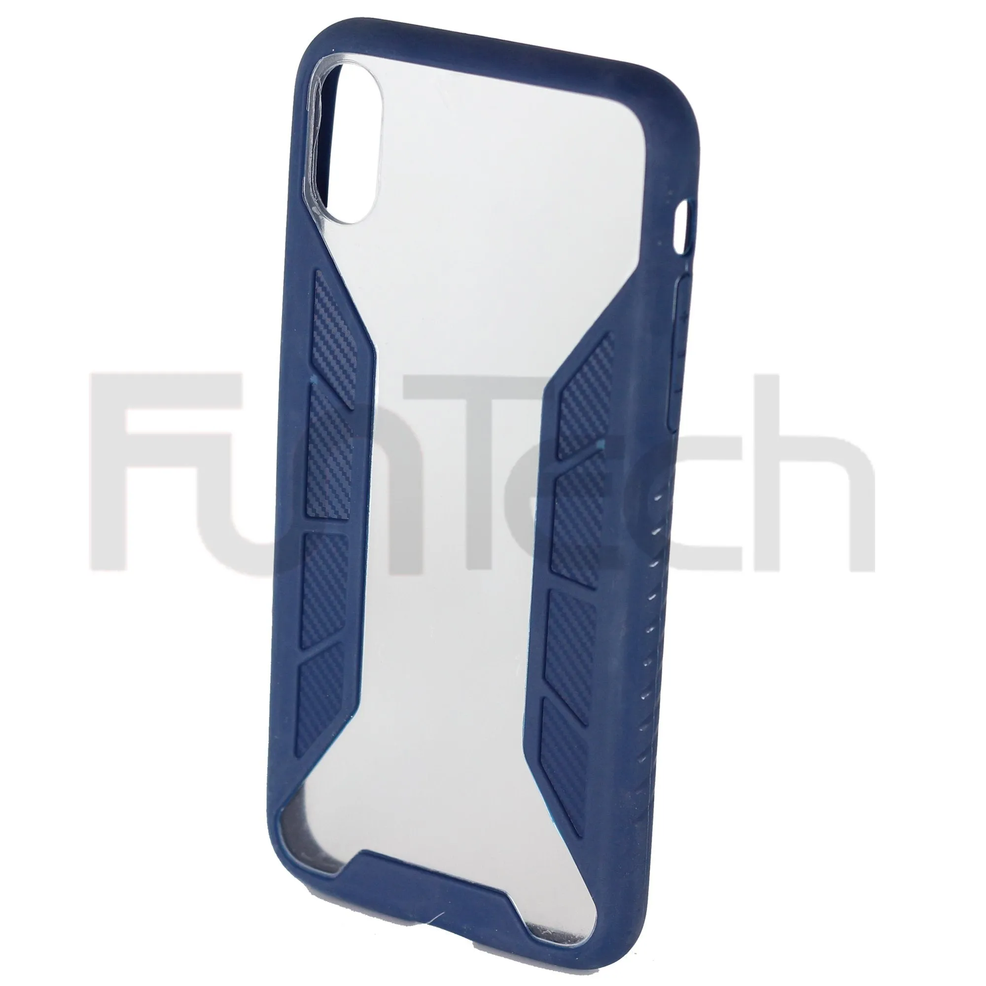 Apple iPhone X & XS Grid Case Blue