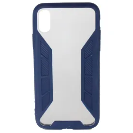 Apple iPhone X & XS Grid Case Blue