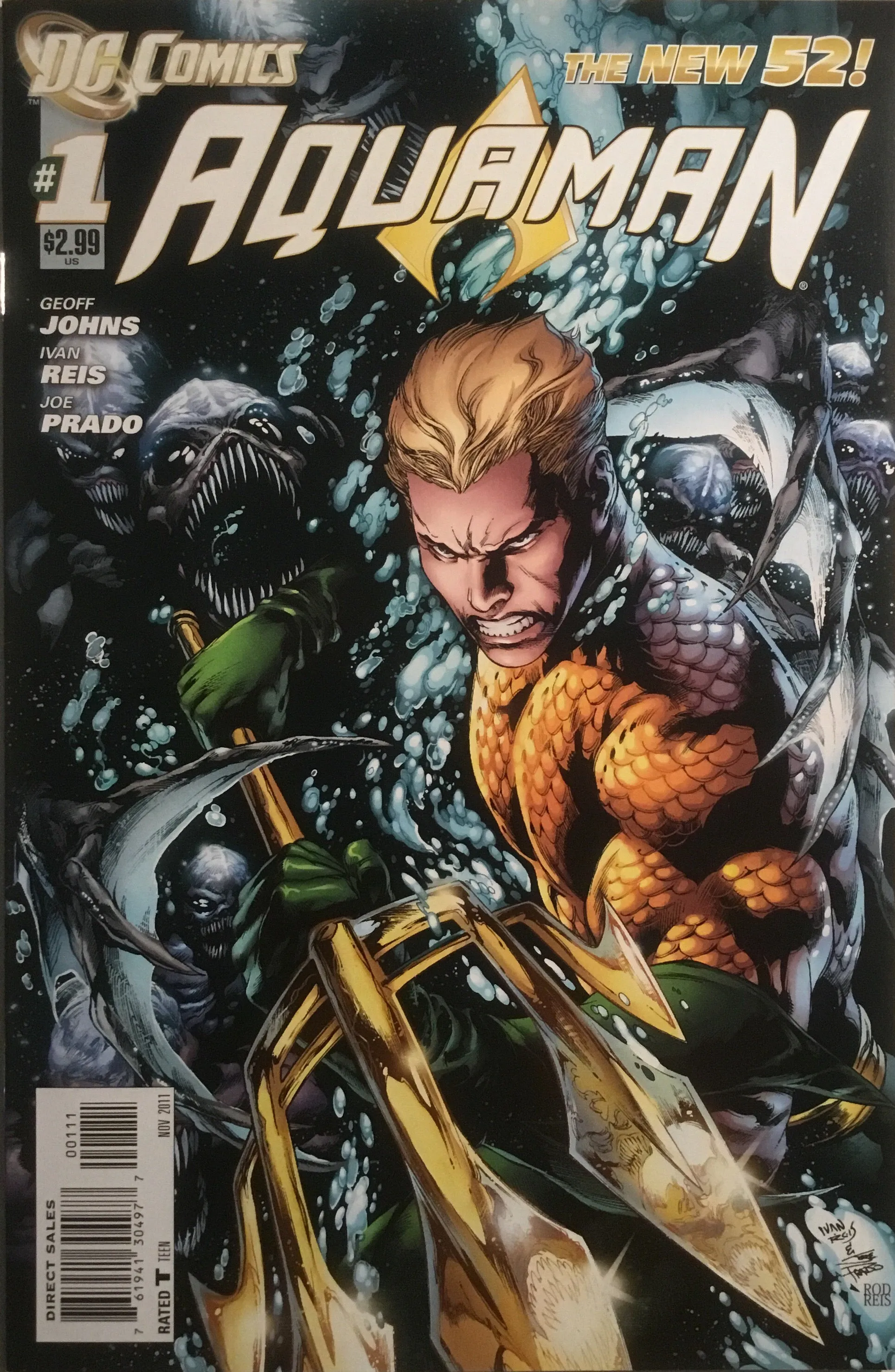 AQUAMAN (NEW 52) # 1 FIRST PRINTING