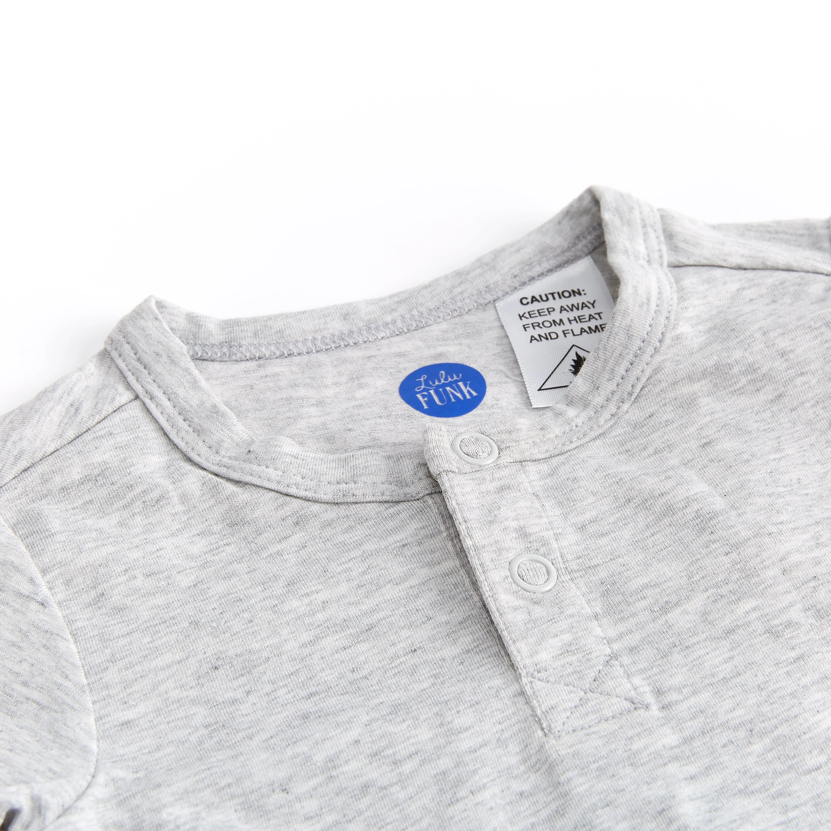Bamboo & Organic Cotton Baby Bodysuit - Light Grey Marle