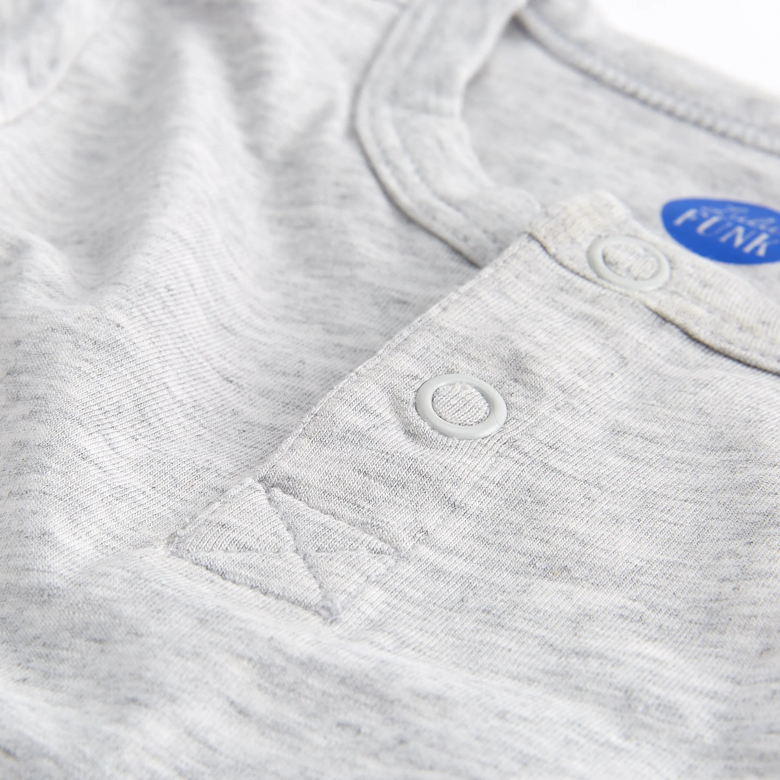 Bamboo & Organic Cotton Baby Bodysuit - Light Grey Marle