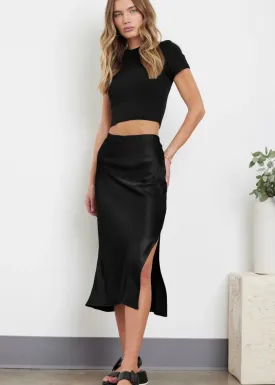 Basic Crop Rib Tee