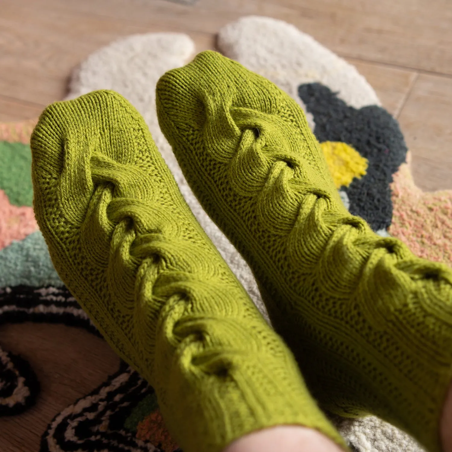 BILLOWING BRAID SOCKS - MARINIÈRE