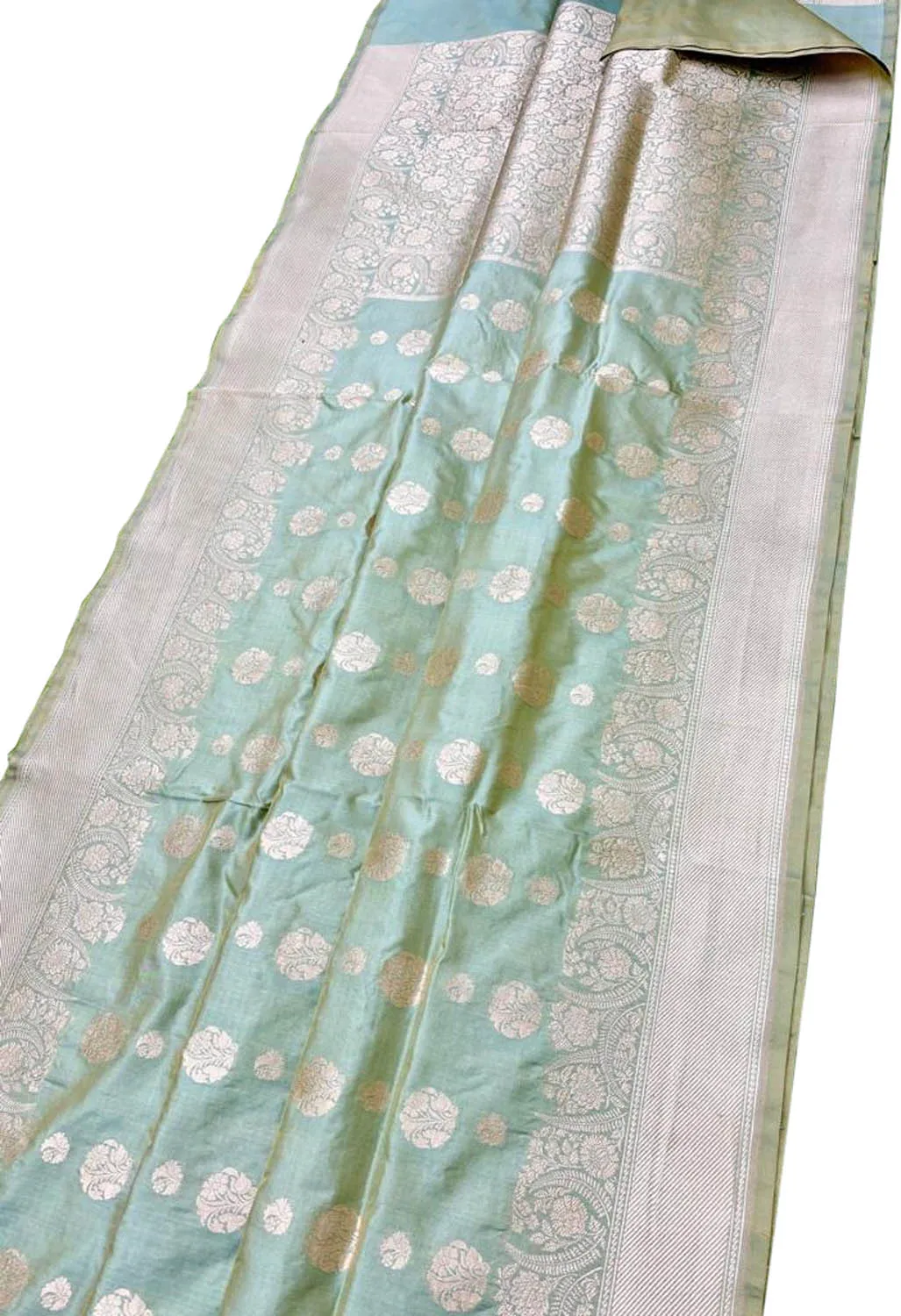 Blue Banarasi Handloom Pure Katan Silk Saree