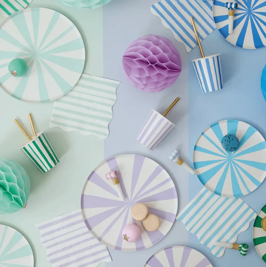 Blue Stripe Napkins Sm