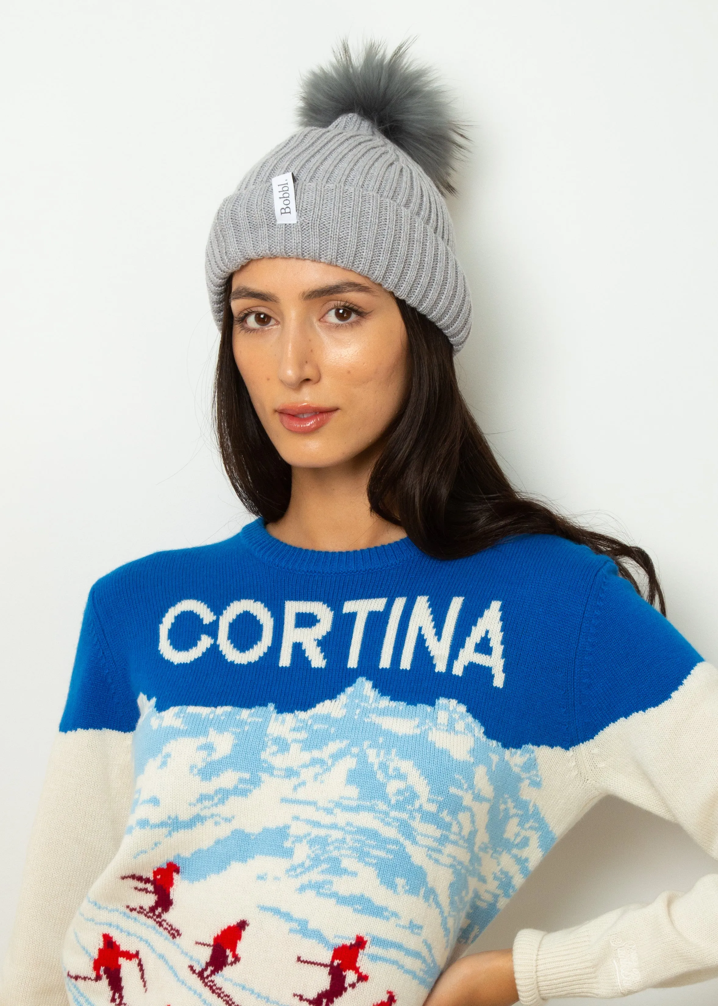 BOBBL Pom Hat in Grey