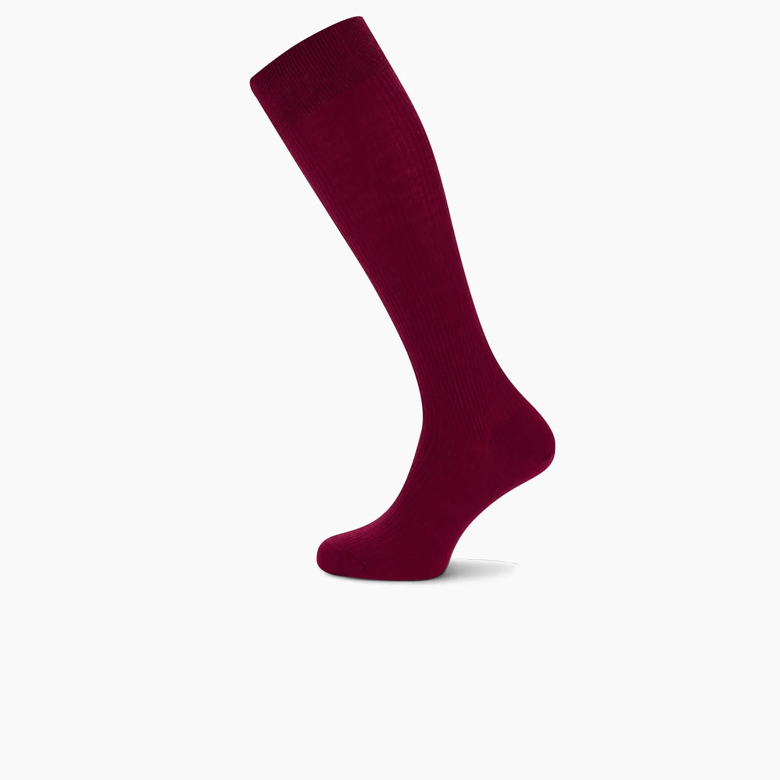 Bordeaux Long Merino Wool Socks