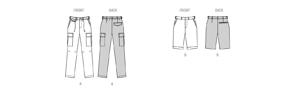 Burda Style Pattern 5814 Men's Trousers