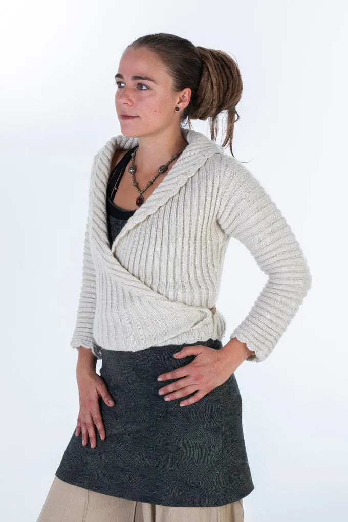 Cache coeur wool