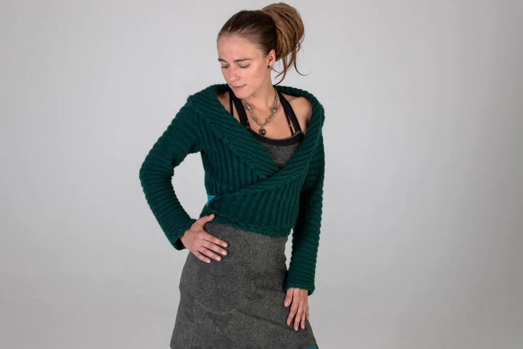 Cache coeur wool