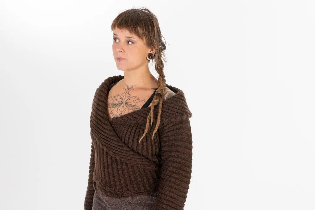 Cache coeur wool