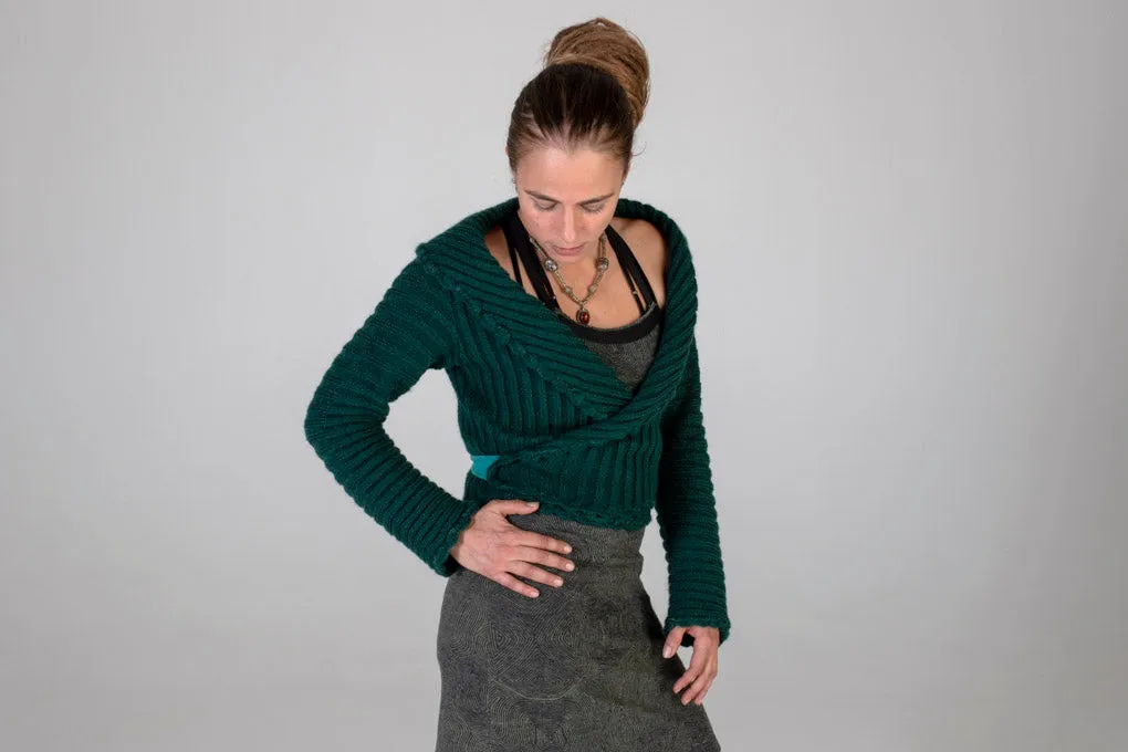 Cache coeur wool