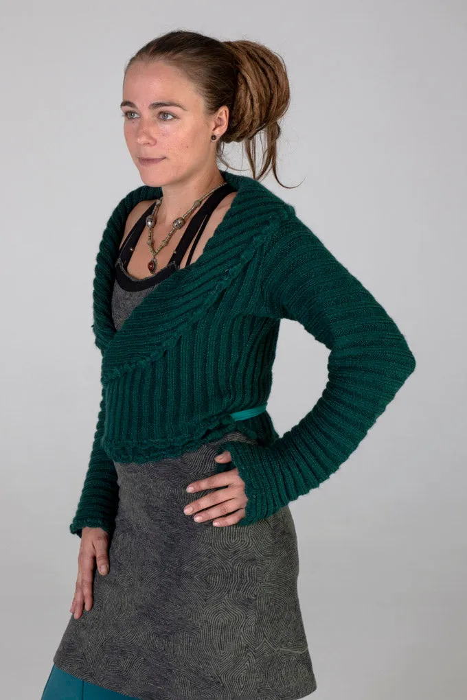 Cache coeur wool