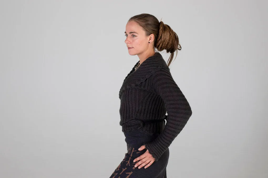 Cache coeur wool