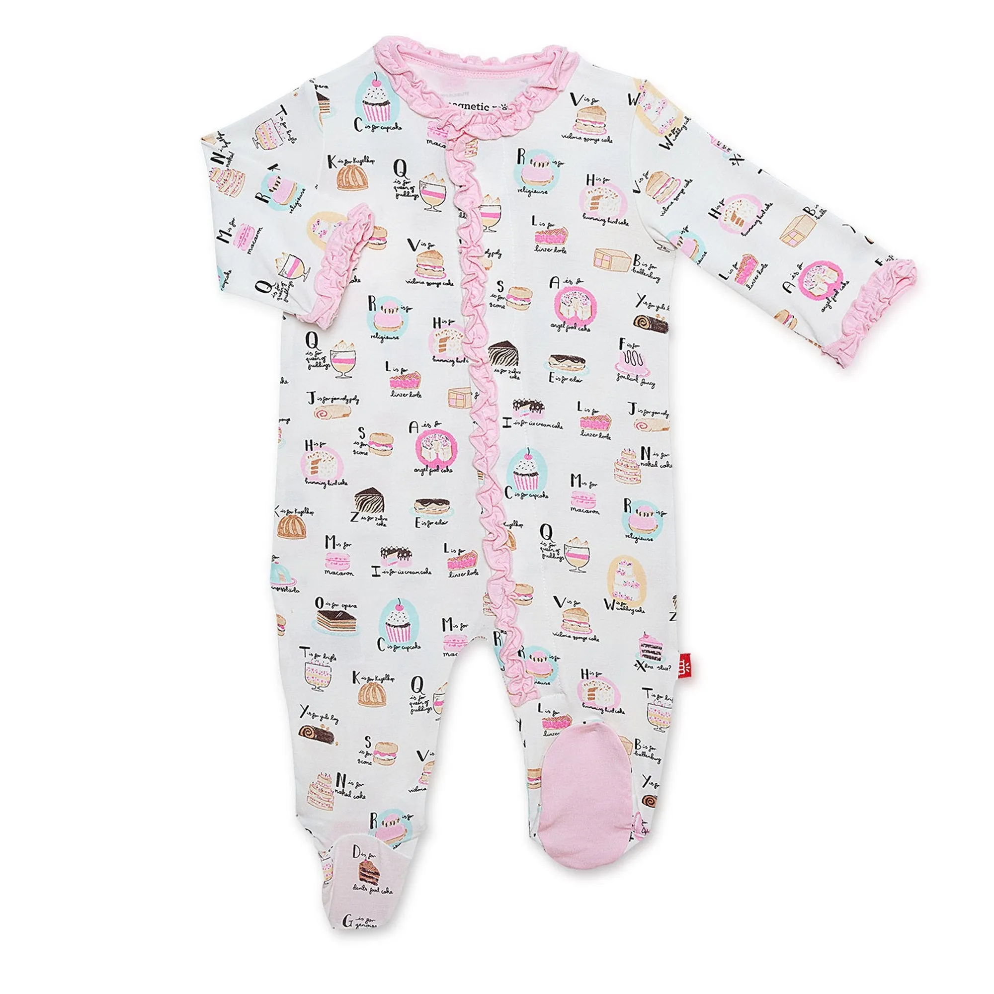 Cake My Day Modal Magnetic Pink Footie Magnetic Me