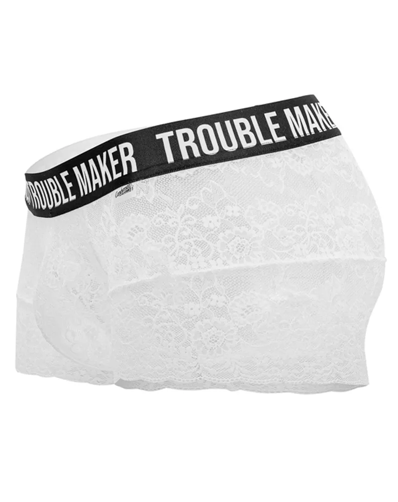 Candyman 99616 Trouble Maker Lace Trunks White