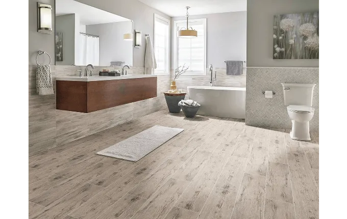 Celeste Ceramic Tile Collection Grayseas - 8"x40"