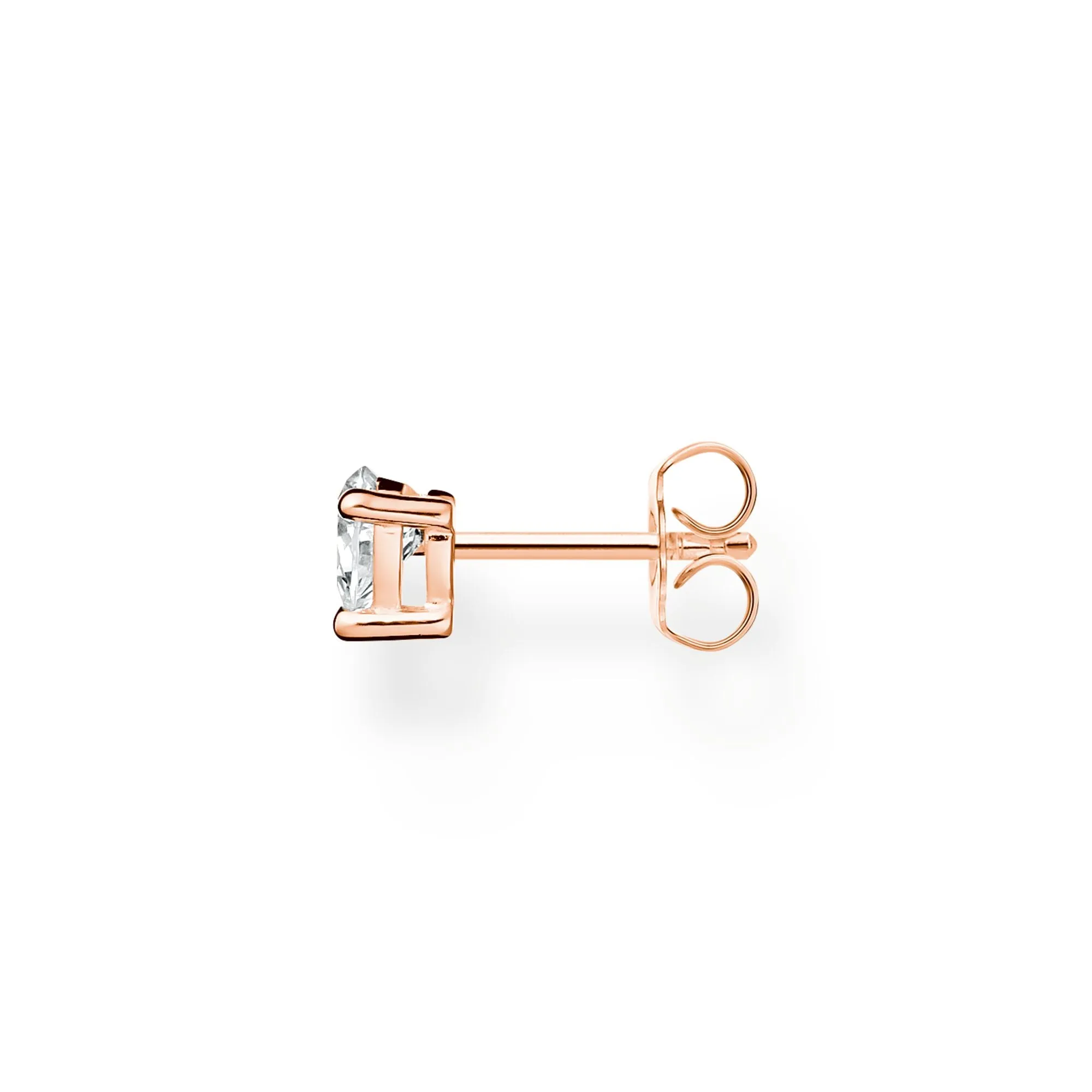 CHARMING COLLECTION CZ HEART EARRING SINGLE