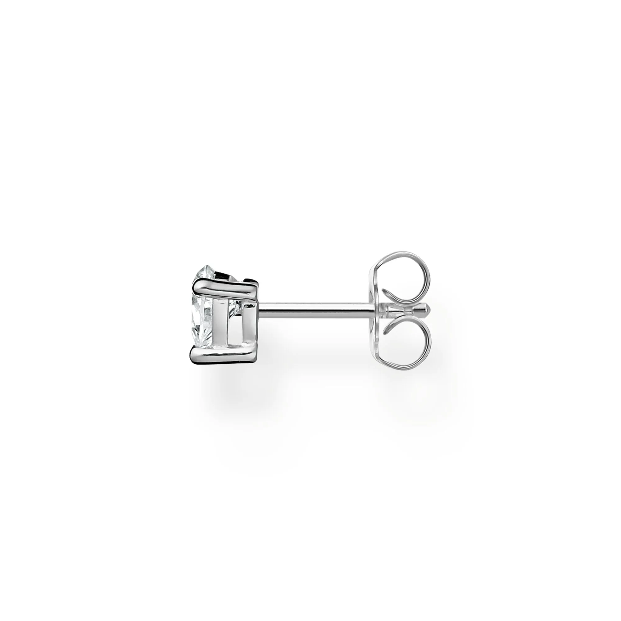 CHARMING COLLECTION CZ HEART EARRING SINGLE