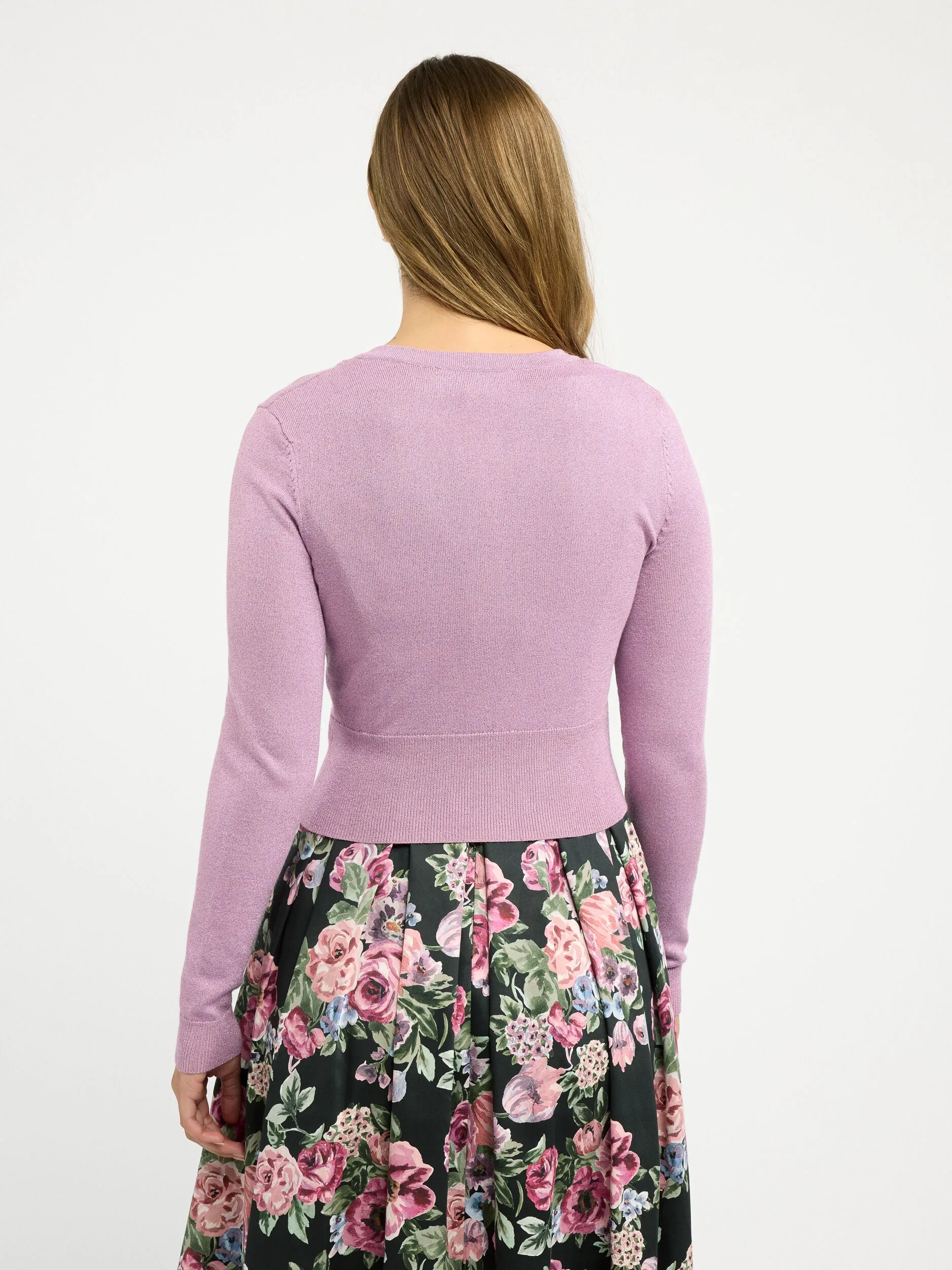 Chessie Shimmer Long Sleeve Cardi