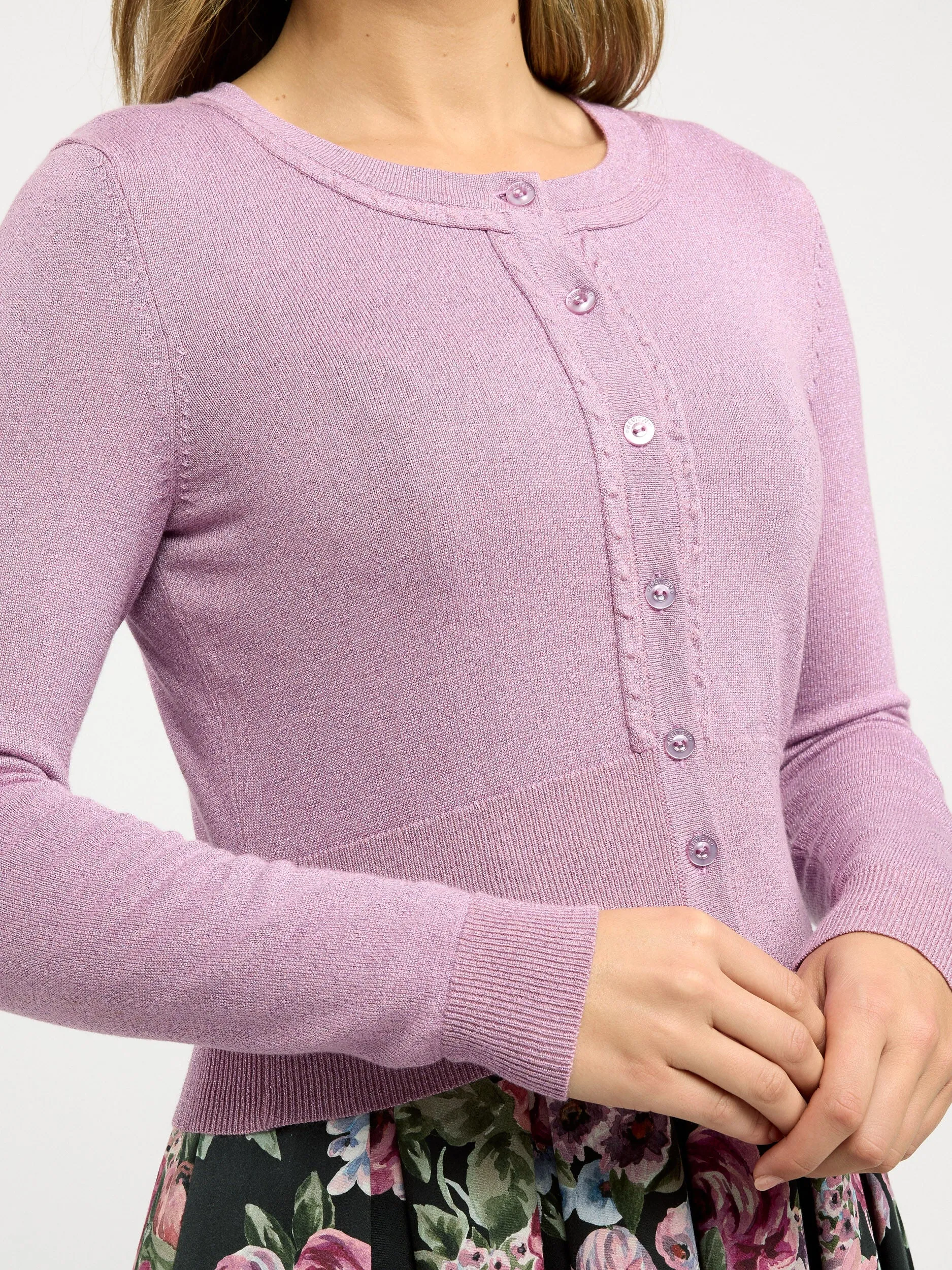 Chessie Shimmer Long Sleeve Cardi