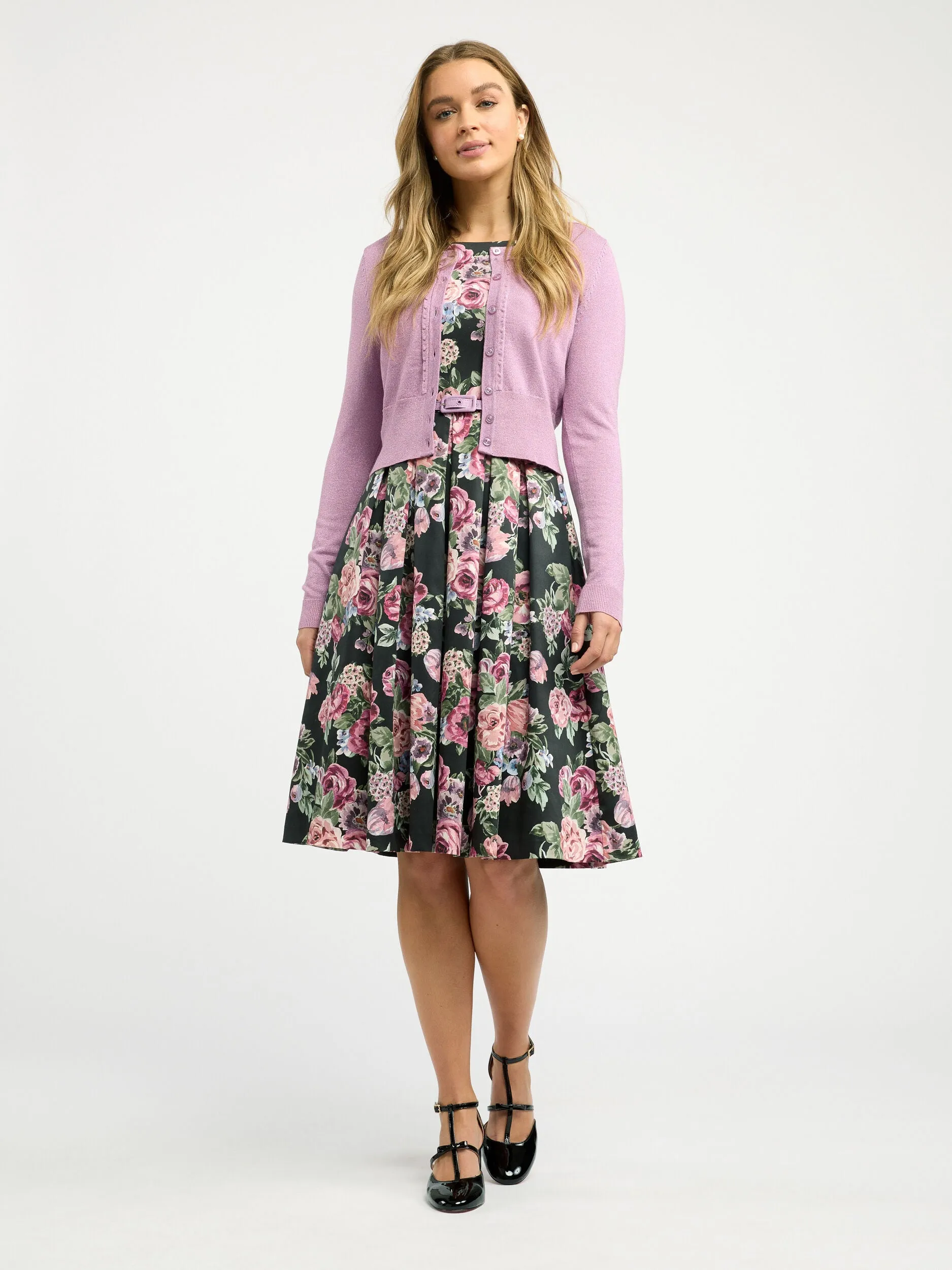 Chessie Shimmer Long Sleeve Cardi