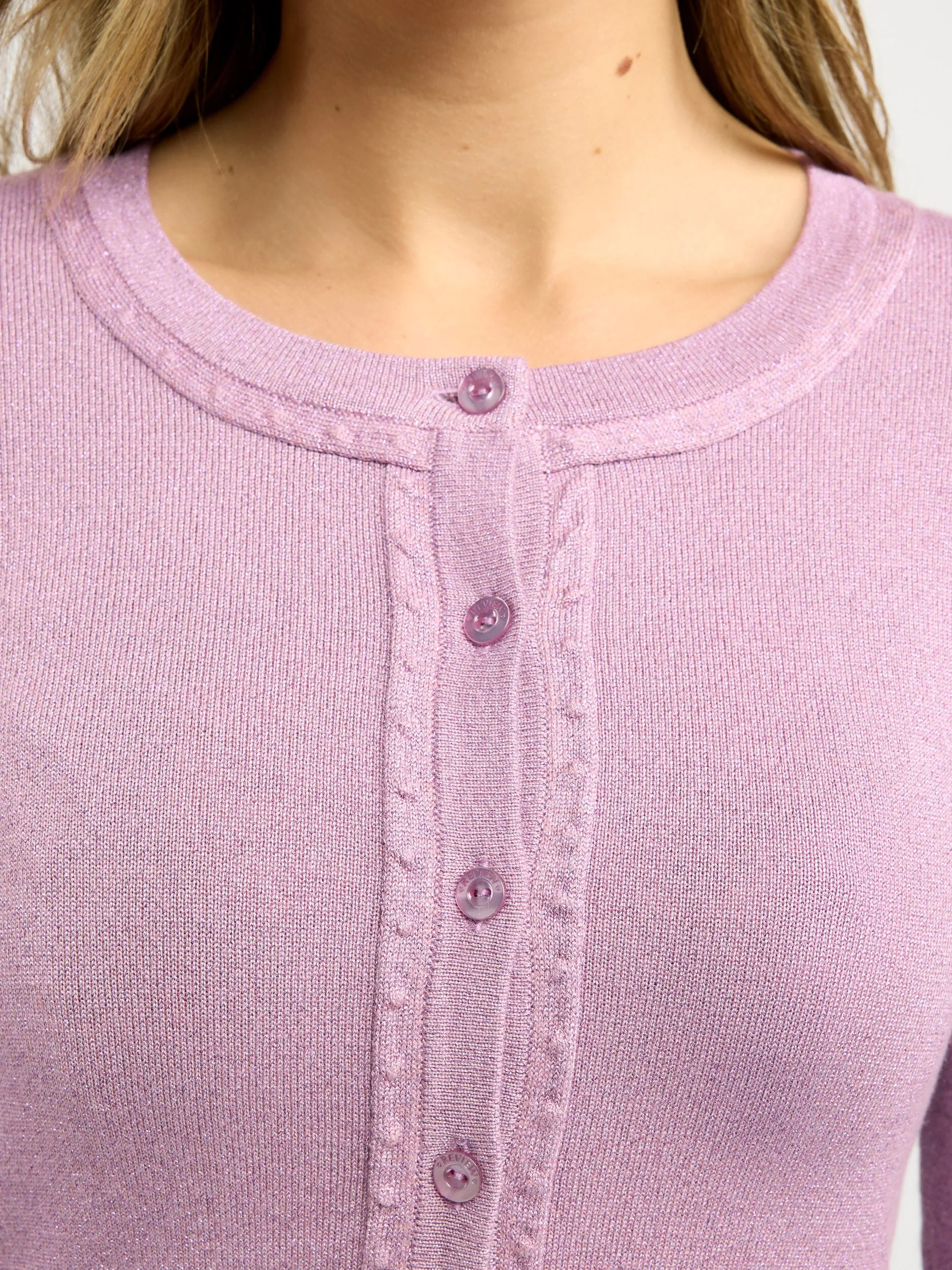 Chessie Shimmer Long Sleeve Cardi