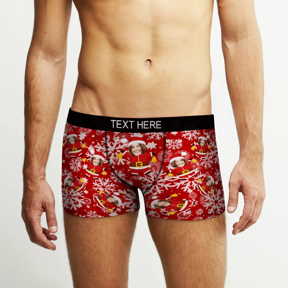 Christmas Men's Boxer Briefs Custom Briefs Gift for Him Funny Christmas Boxers