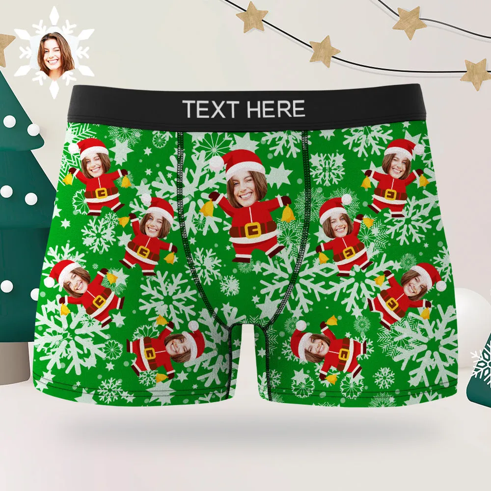 Christmas Men's Boxer Briefs Custom Briefs Gift for Him Funny Christmas Boxers