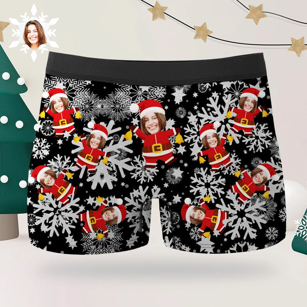 Christmas Men's Boxer Briefs Custom Briefs Gift for Him Funny Christmas Boxers