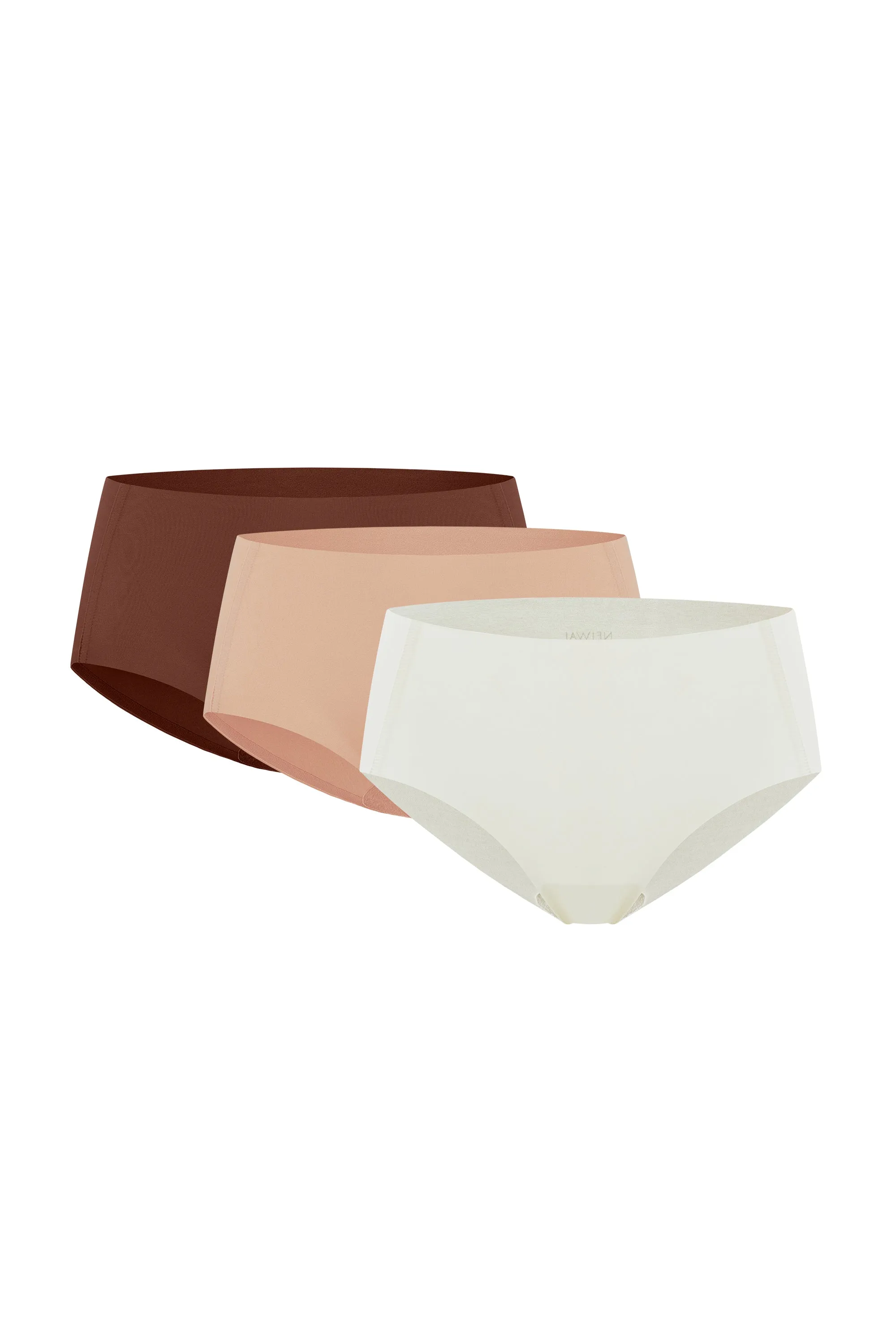 Cotton Barely Zero Mid Waist Brief Trio
