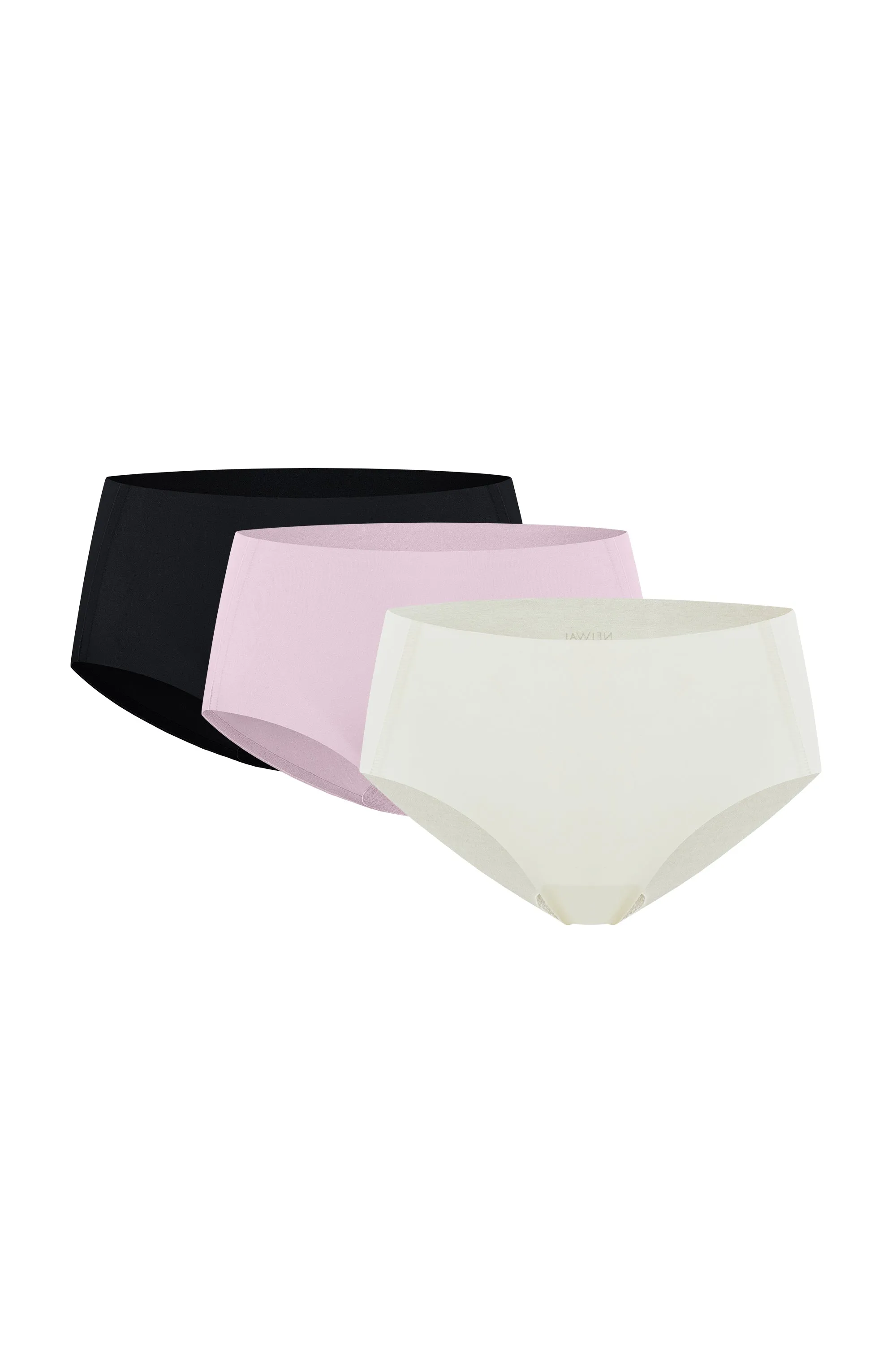 Cotton Barely Zero Mid Waist Brief Trio