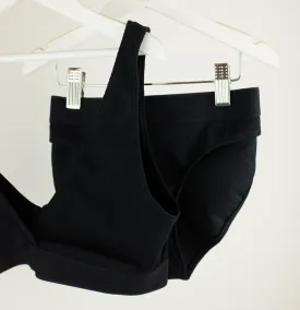 Cotton rib bikini brief [Black]