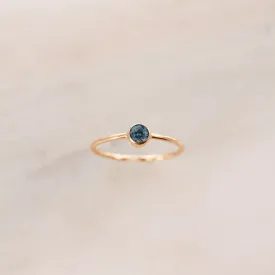 December Birthstone Ring ∙ Blue Zircon