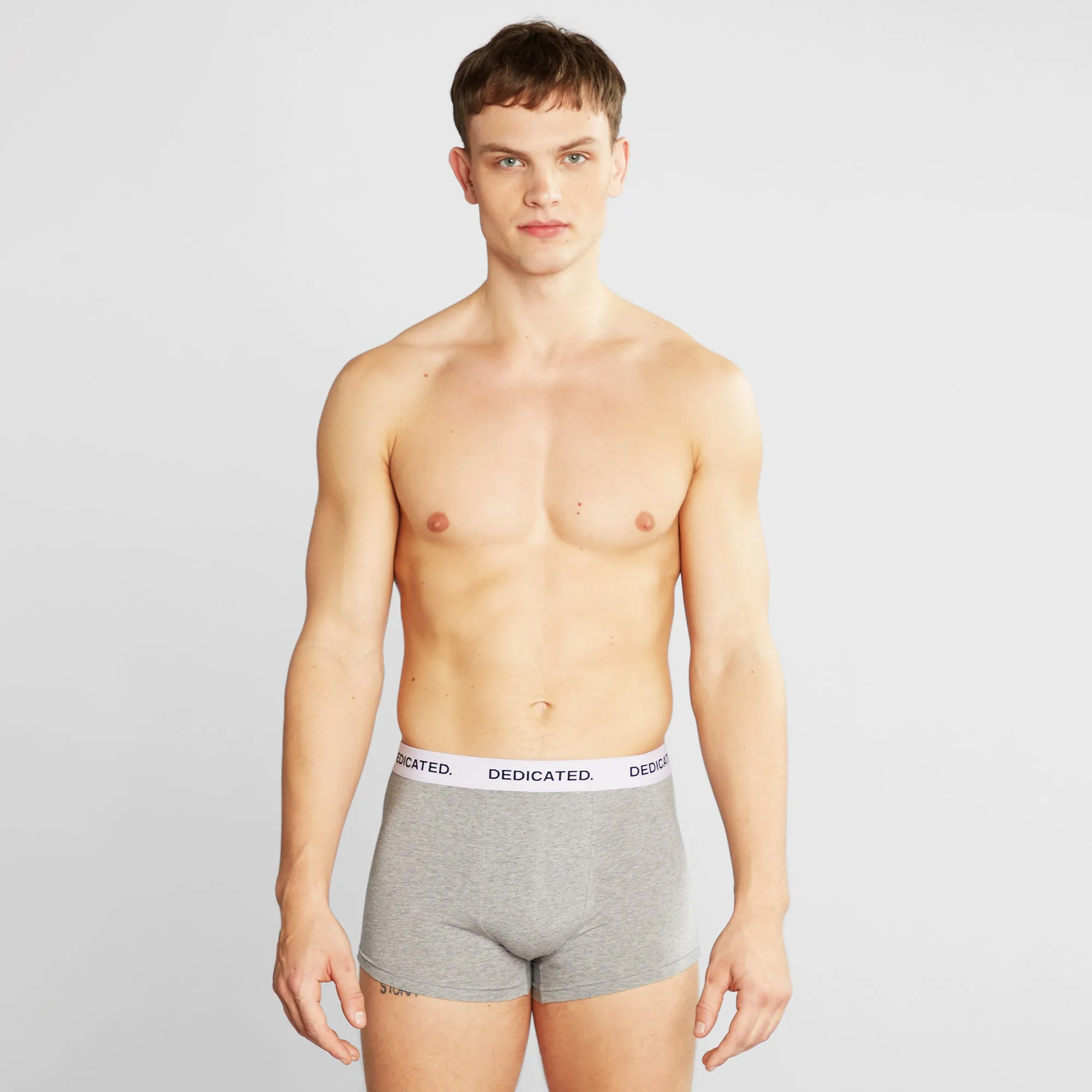 DEDICATED Boxer briefs kalix base grey melange