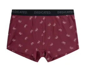 DEDICATED Kalix Boxer Bike Pattern Burgundy