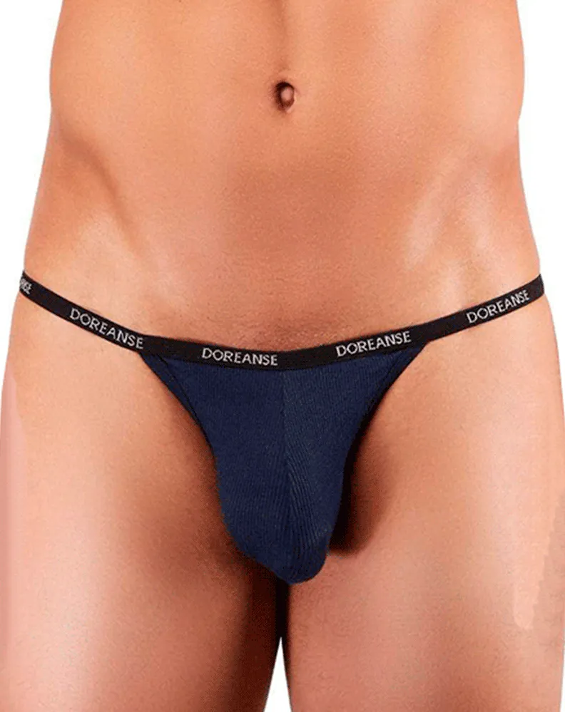 Doreanse 1330 Luxury Ribbed Modal Fabric Mens T-Thong Underwear