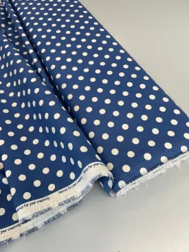 Dressmaking Stonewashed Cotton - Blue - Spot